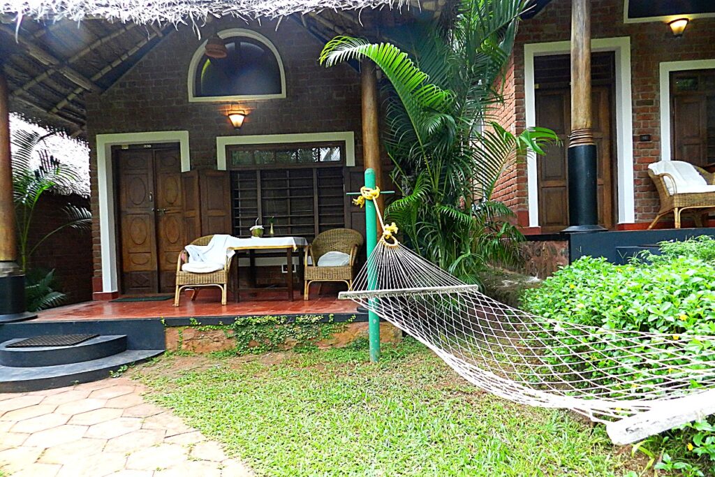 Veranda del cottage con amaca